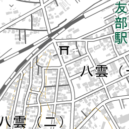 友部駅 周辺の地図 地図ナビ