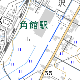 角館駅 周辺の地図 地図ナビ