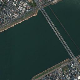 大阪市西淀川区 佃・千舟周辺の空中写真