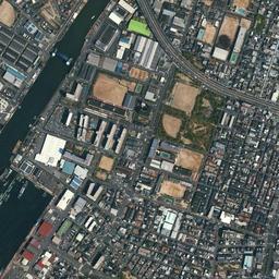 大阪市港区 天保山・海遊館周辺の空中写真