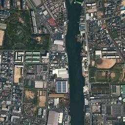 大阪市大正区 鶴町・千島周辺の空中写真