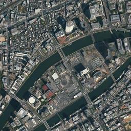 大阪市福島区 福島駅・堂島川周辺の空中写真
