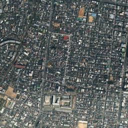 大阪市阿倍野区 北畠・帝塚山周辺の空中写真