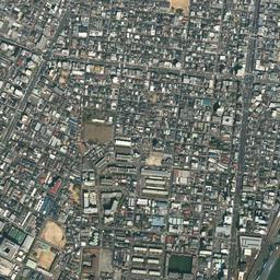 大阪市住吉区 帝塚山周辺の空中写真