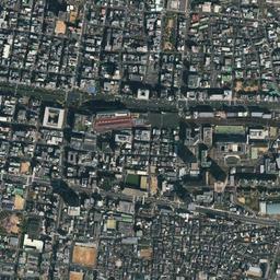 大阪市天王寺区 上本町・真田山周辺の空中写真
