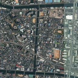 大阪市鶴見区 放出・今福周辺の空中写真