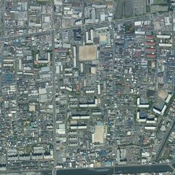 大阪市鶴見区 鶴見緑地周辺の空中写真