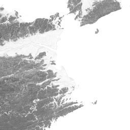 那賀川水系の分水界を地図にえがく – Japonyol