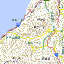 双海 県道221号 県道222号 高見 犬寄 国道56号 轍online