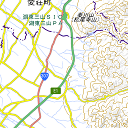 電子足跡ルート地図 中山道歩き旅 鳥居本宿から武佐宿へ