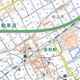 国内の代表的な天井川