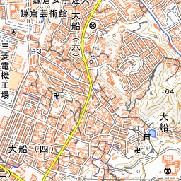 鎌倉アルプス 国土地理院地図 ヤマレコ