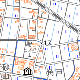 忍城の写真 石田堤の断面図 攻城団