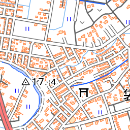 忍城の写真 石田堤の断面図 攻城団