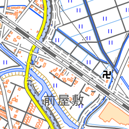 忍城の写真 石田堤の断面図 攻城団