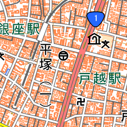 戸越駅周辺地図 戸越・戸越銀座・荏原中延 徒歩15分圏