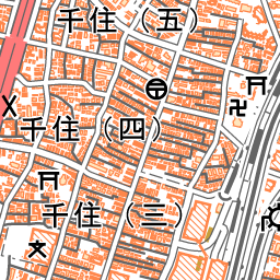 北千住駅 地図ナビ