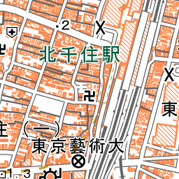 北千住駅 地図ナビ