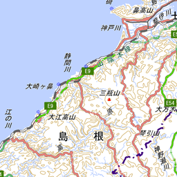 広島県の中央分水嶺