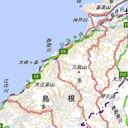 広島県の中央分水嶺