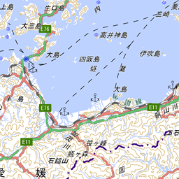 広島県の中央分水嶺