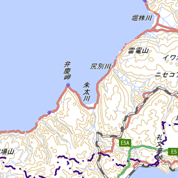 積丹半島南部の登山ルート コースタイム付き無料登山地図 Yamap ヤマップ